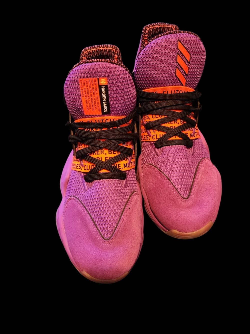 Adidas Harden Vol. 4 McDonalds Purple Orange Sneakers